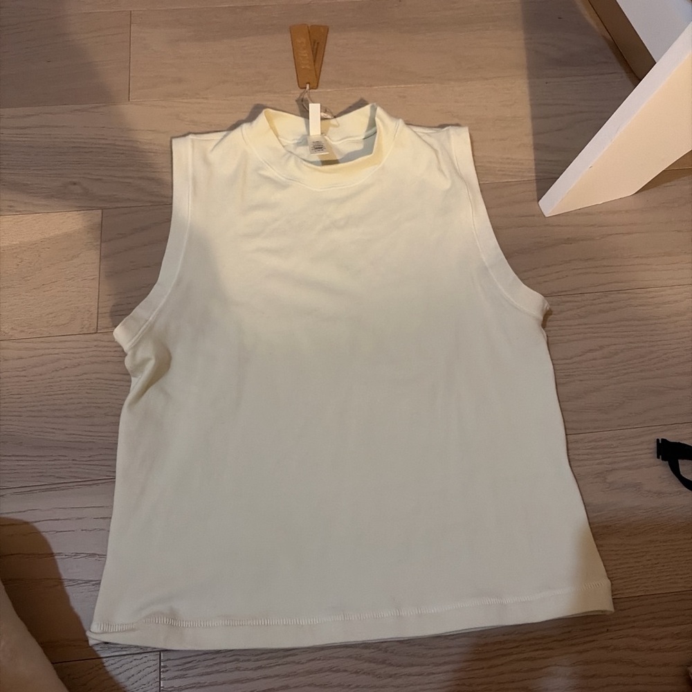 SKIMS high neck cotton tank top